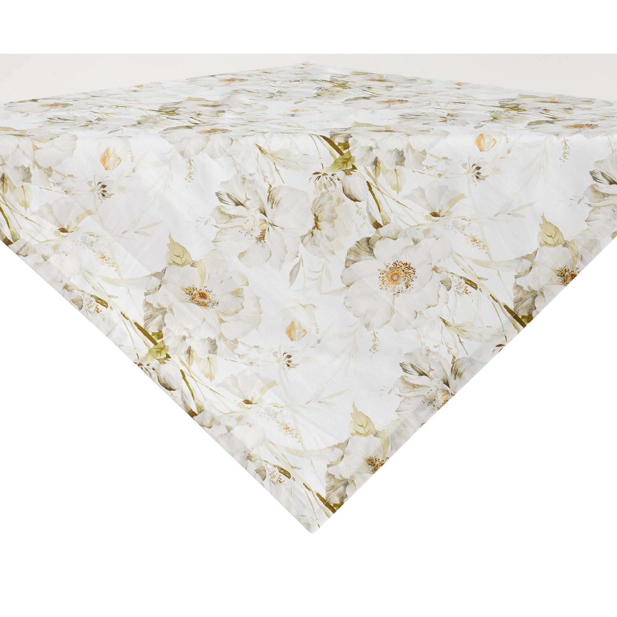 TISCHDECKE Flornett - Grün, Textil (80/80/1cm) - home&you