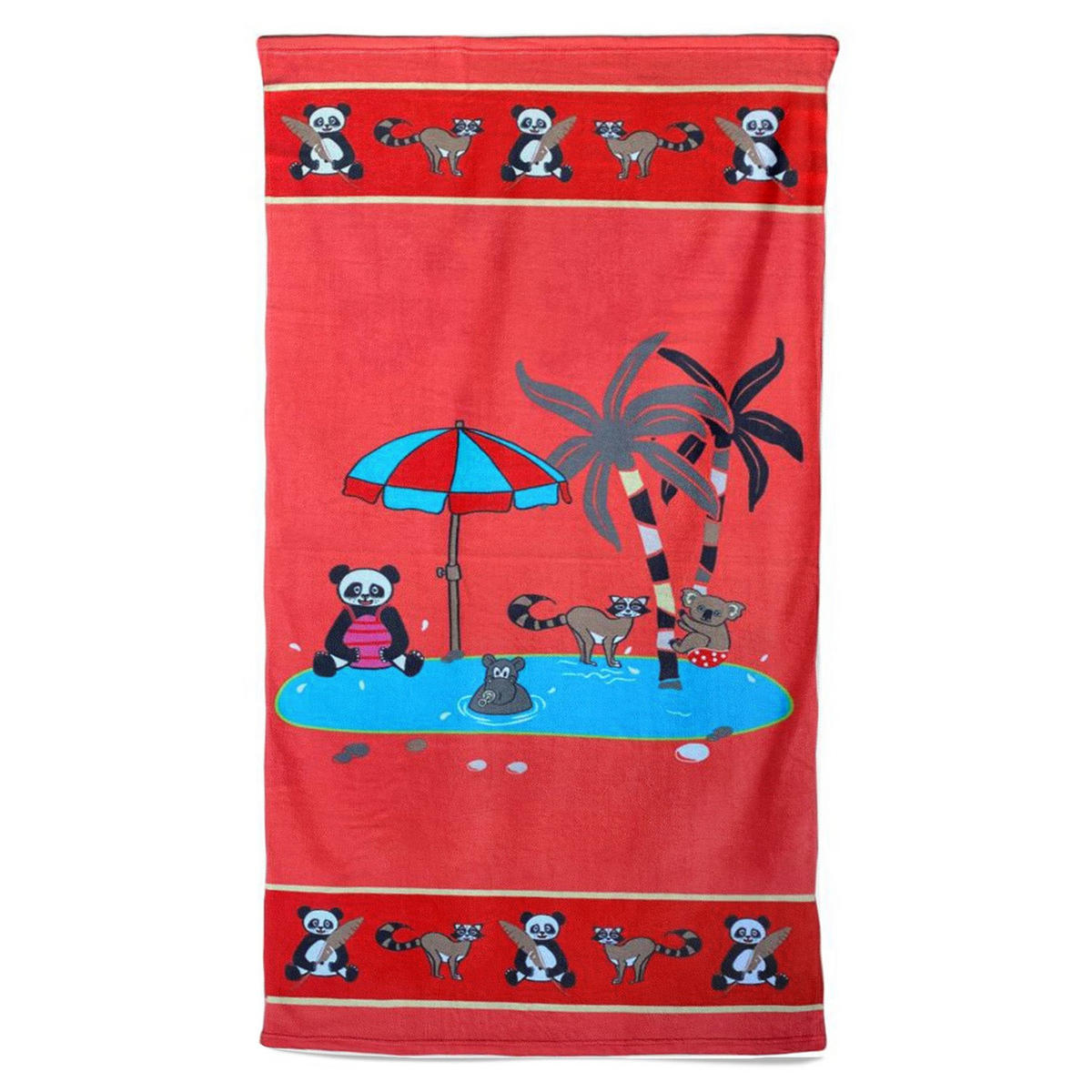 MIKROFASER-STRANDTUCH Kind Baignade - Rot, Textil (70/140cm) - LE COMPTOIR DE LA PLAGE