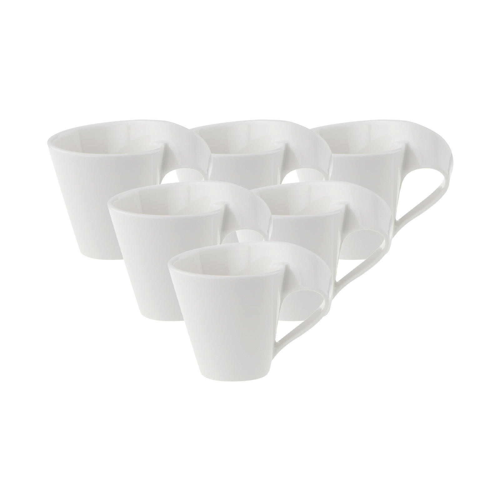 MOKKA-/ ESPRESSOTASSE NewWave weiß 80 ml 6er Set - Weiß, Keramik (0.08L) - Villeroy & Boch