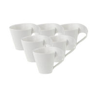 MOKKA-/ ESPRESSOTASSE NewWave weiß 80 ml 6er Set - Weiß, Keramik (0.08L) - Villeroy & Boch