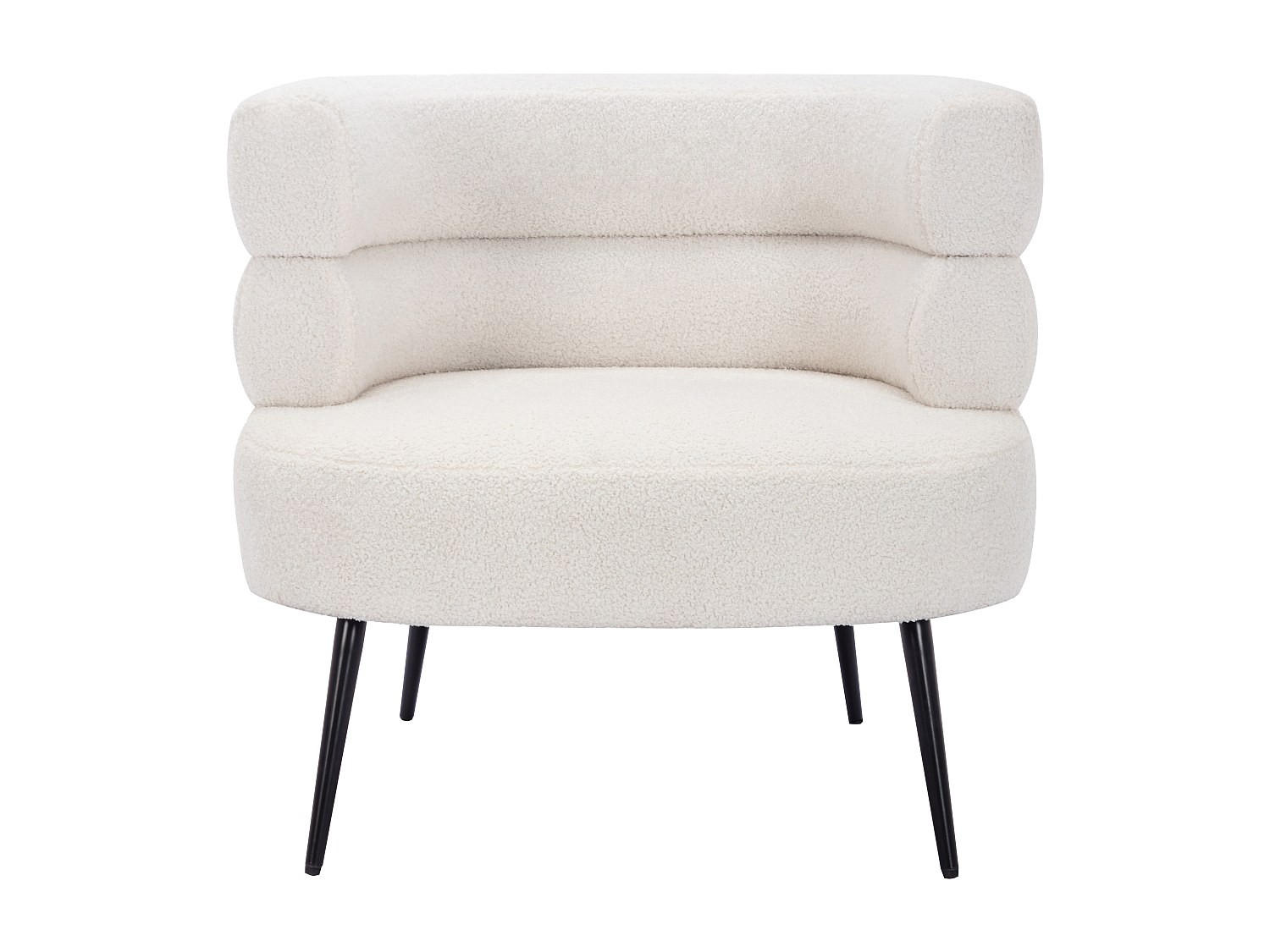 SESSEL mit gerader Rückenlehne - 1 Person - Stoff - Weiß - - Weiß, Textil (80/73/74cm) - Vente-Unique