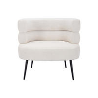 SESSEL mit gerader Rückenlehne - 1 Person - Stoff - Weiß - - Weiß, Textil (80/73/74cm) - Vente-Unique