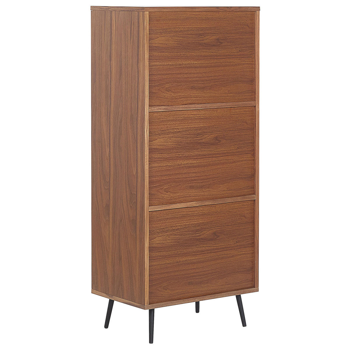 REGAL 4 Fächer Richmond - Dunkelbraun, Holzwerkstoff (60/139/40cm) - Beliani