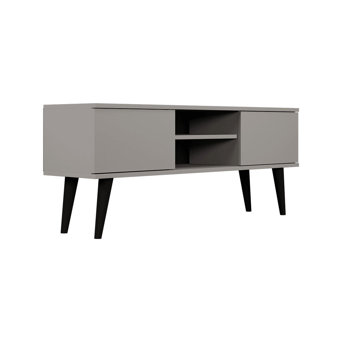 TV STOLÍK Toronto Sivá - sivá, kompozitné drevo (120/35/55cm) - Petits-meubles