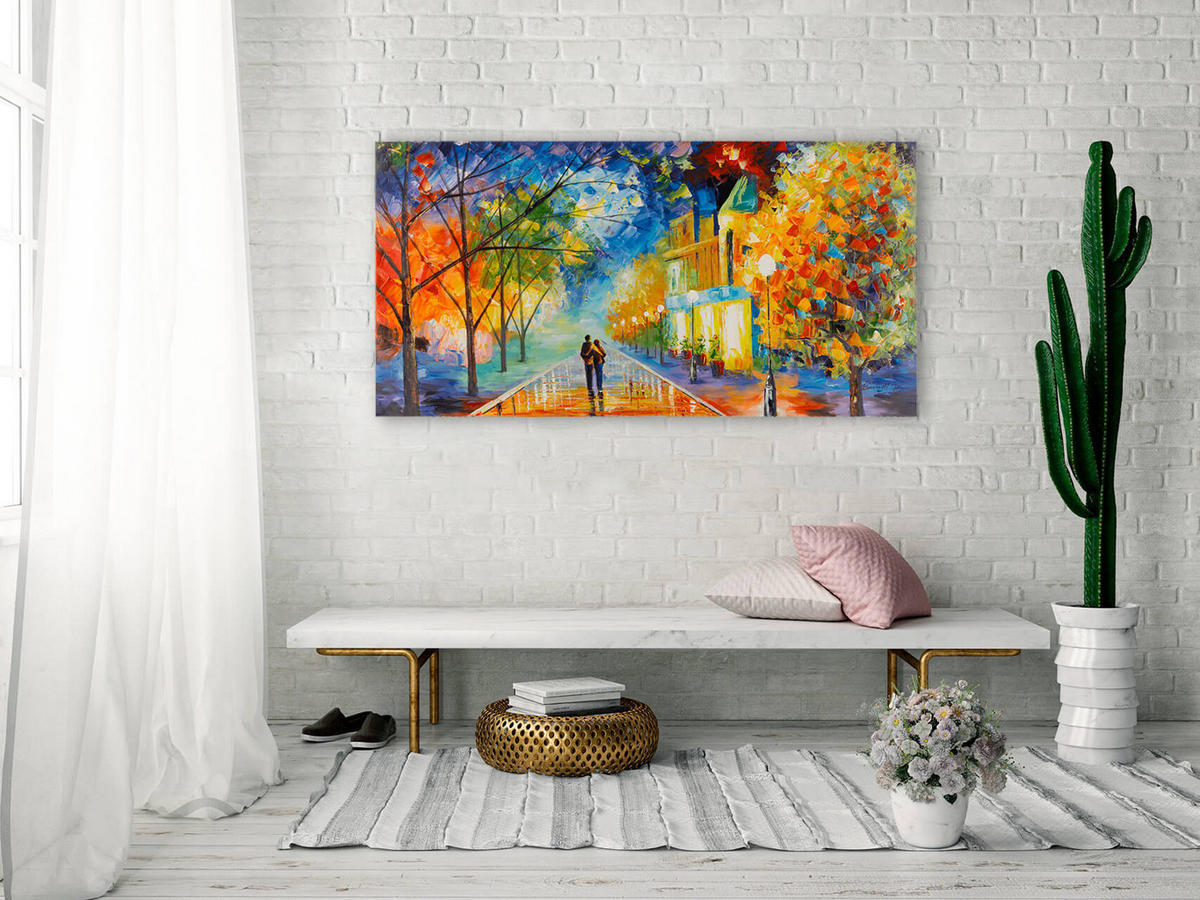 ACRYLBILD HANDGEMALT 120/60 cm - Multicolor, Holz/Textil (2/60cm) - KUNSTLOFT