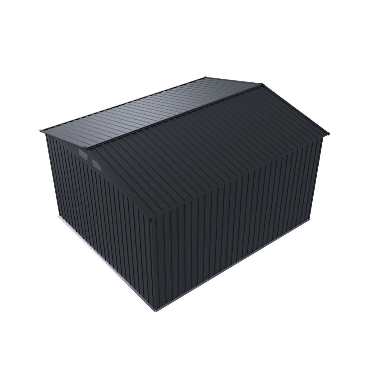 GERÄTESCHUPPEN XXL dunkelgrau - Dunkelgrau, Metall (314/190/282cm) - Juskys