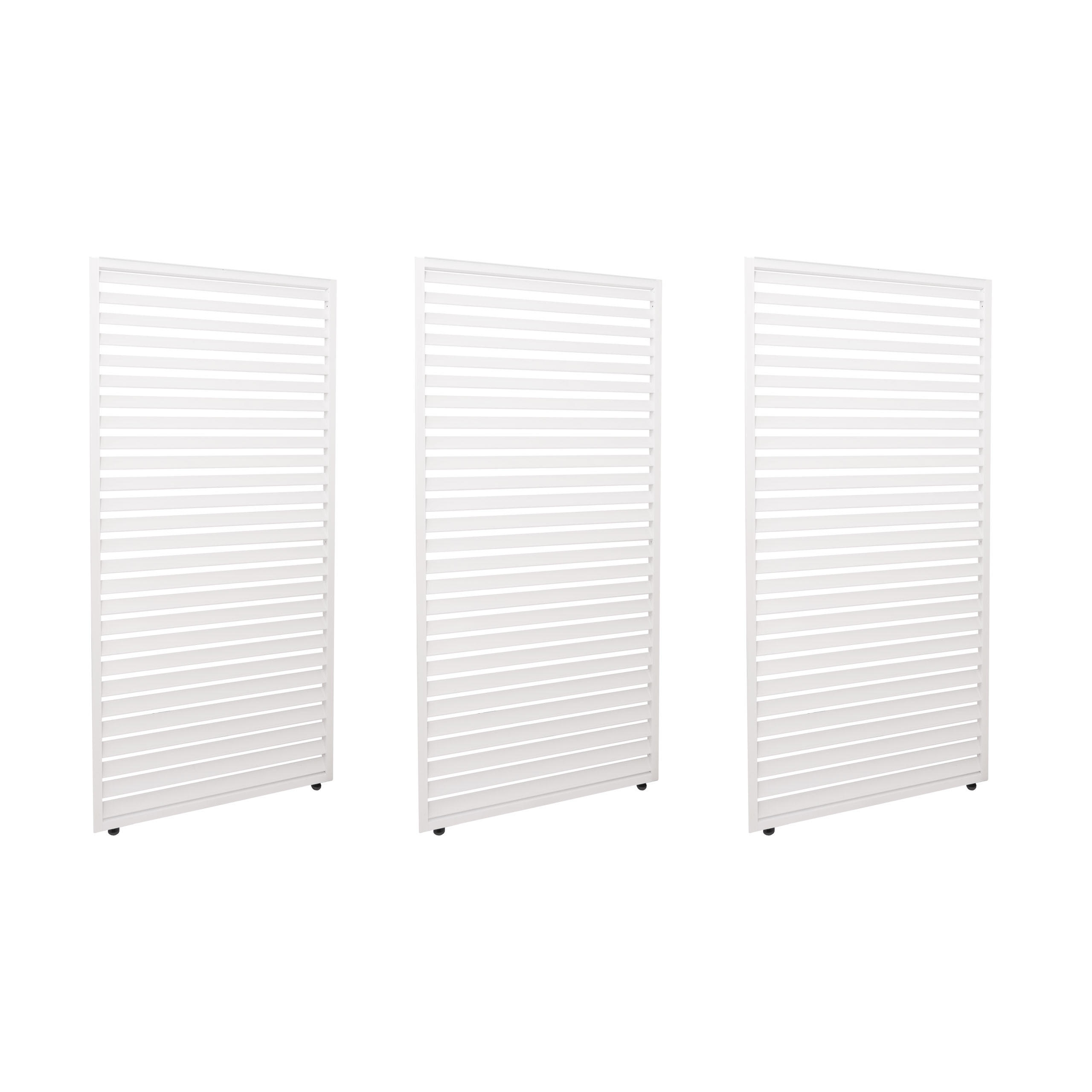 PANEELE FÜR PERGOLA 3ER-SET Weiß 3er-Set-Set - Weiß, Metall (271/204/4cm) - MCW