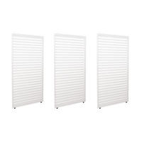 PANEELE FÜR PERGOLA 3ER-SET Weiß 3er-Set-Set - Weiß, Metall (271/204/4cm) - MCW