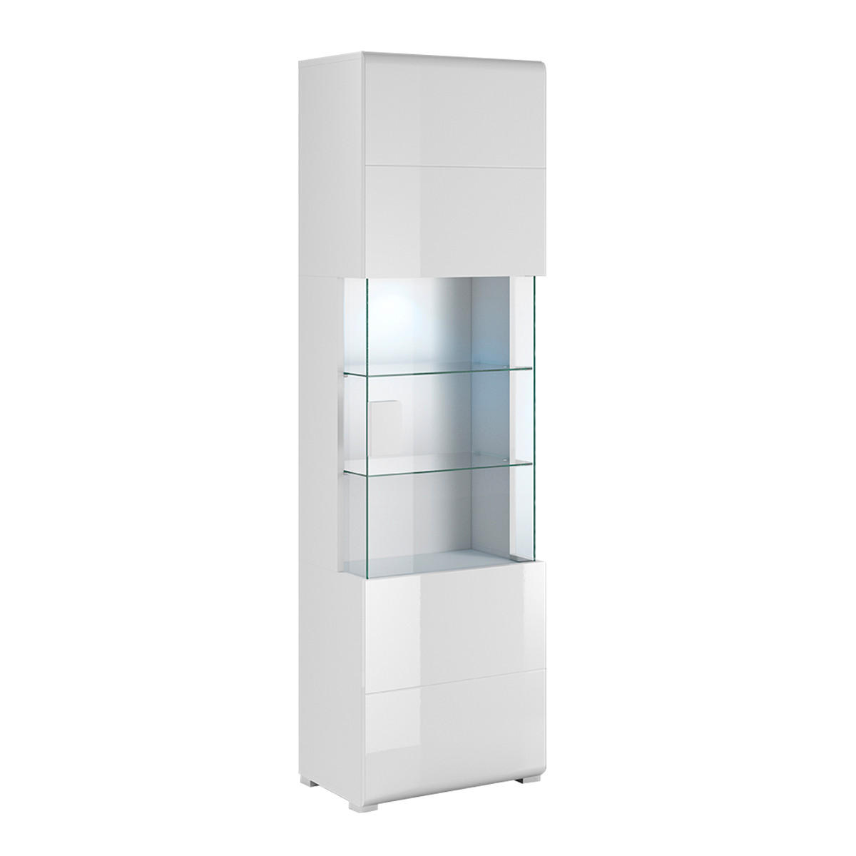 VITRINE Jules Weiß - Weiß, Holzwerkstoff (61/204/39cm) - Petits-meubles