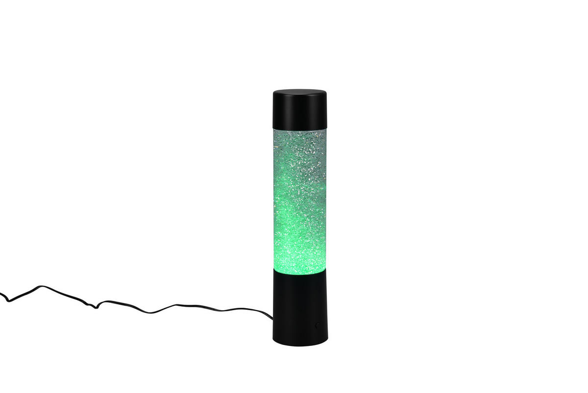 TISCHLAMPE GLITTER - Schwarz - 7.5/7.5/34 cm - Schwarz, Kunststoff (7.5/7.5/34cm) - Trio Leuchten
