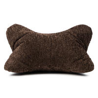 LESEKISSEN Glam DUNKELBRAUN 40X25CM - Dunkelbraun, Textil (40/25cm) - Ambiente Trendlife by Gözze