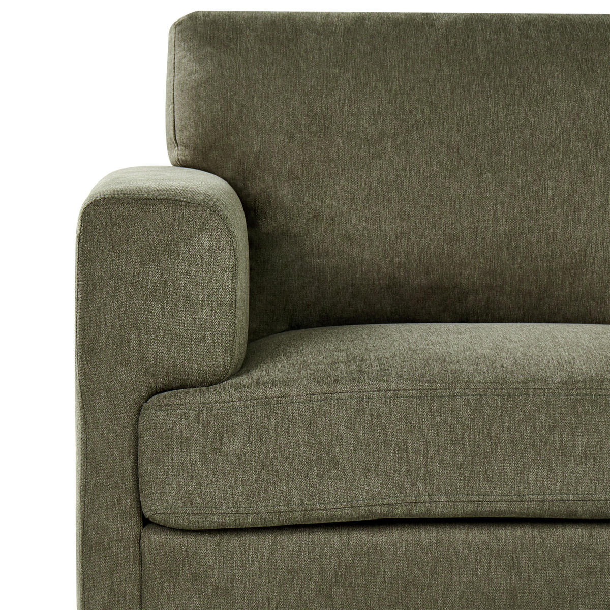 2-SITZER-SOFA Stoff Grün Lousto - Schwarz/Grün, Textil (156/85/65cm) - Beliani