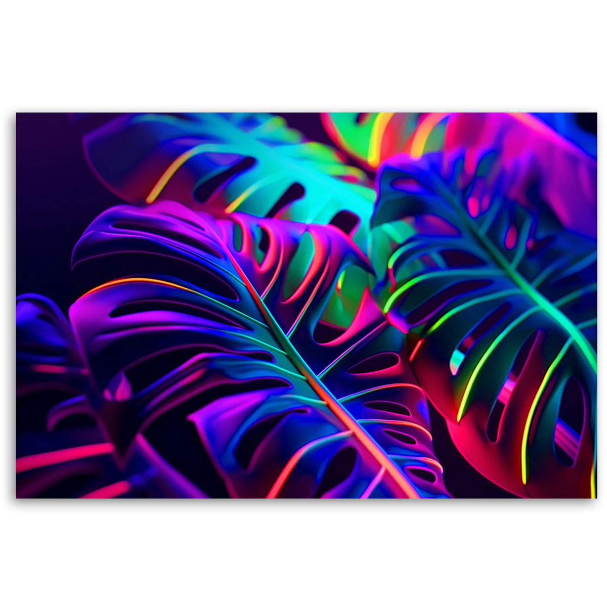 KUNSTDRUCK Bunt 60/40 cm - Multicolor, Textil (60/40cm) - KUNSTLOFT