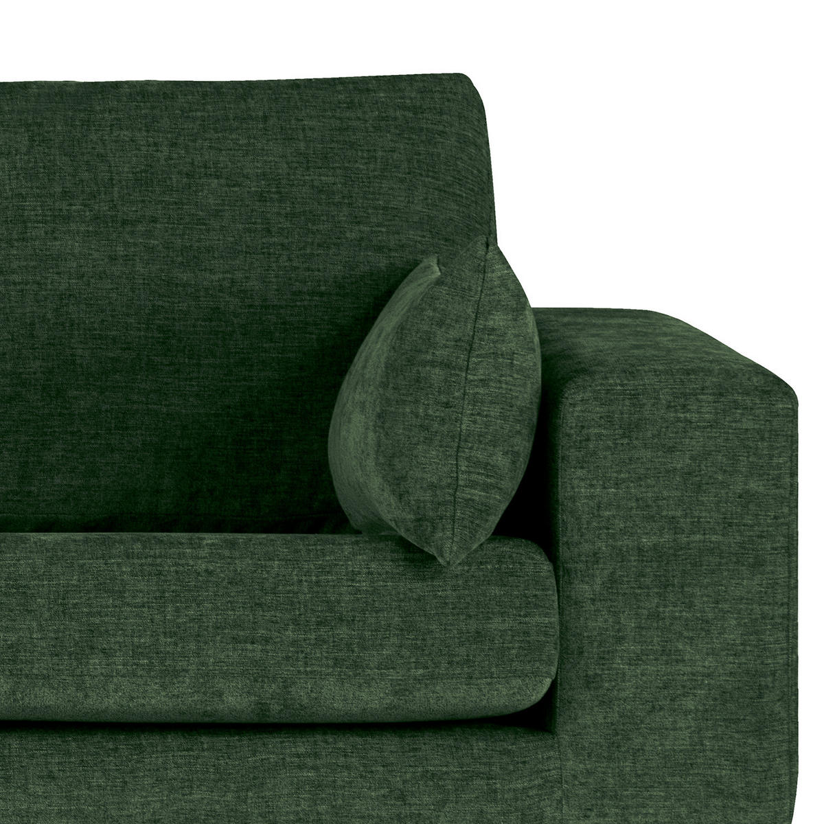 3-SITZER SOFA - Dunkelgrün, Textil (237/81/88cm) - home24