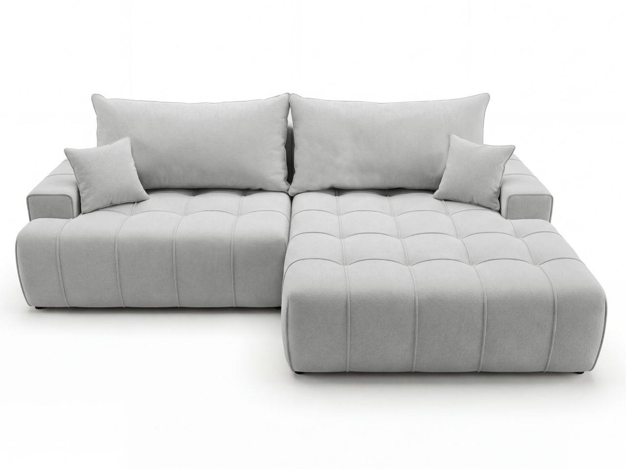 ECKSOFA Tulio Grau Rechts - Grau, Holz/Textil (165/270cm) - Graingold