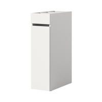 BADKOMMODE weiß 29 cm, Anstellregal mit Apothekerauszug - Schwarz/Weiß, Holzwerkstoff (29/101/60cm) - Inn.Furn