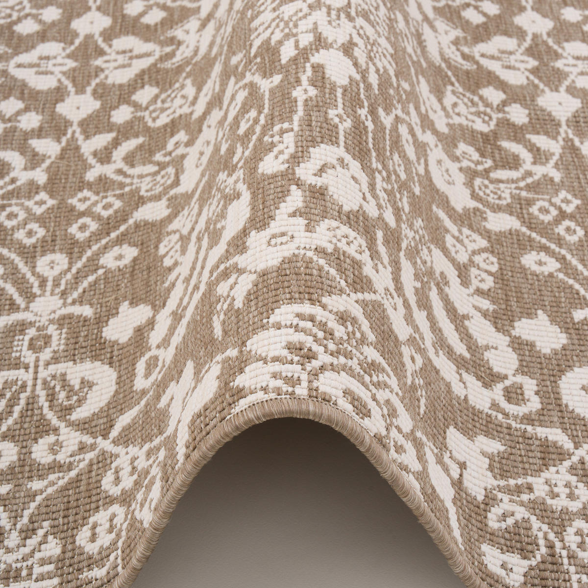 IN- UND OUTDOOR TEPPICH LÄUFER BEIDSEITIG NEWPORT - Beige, Textil (80/240cm) - Snapstyle
