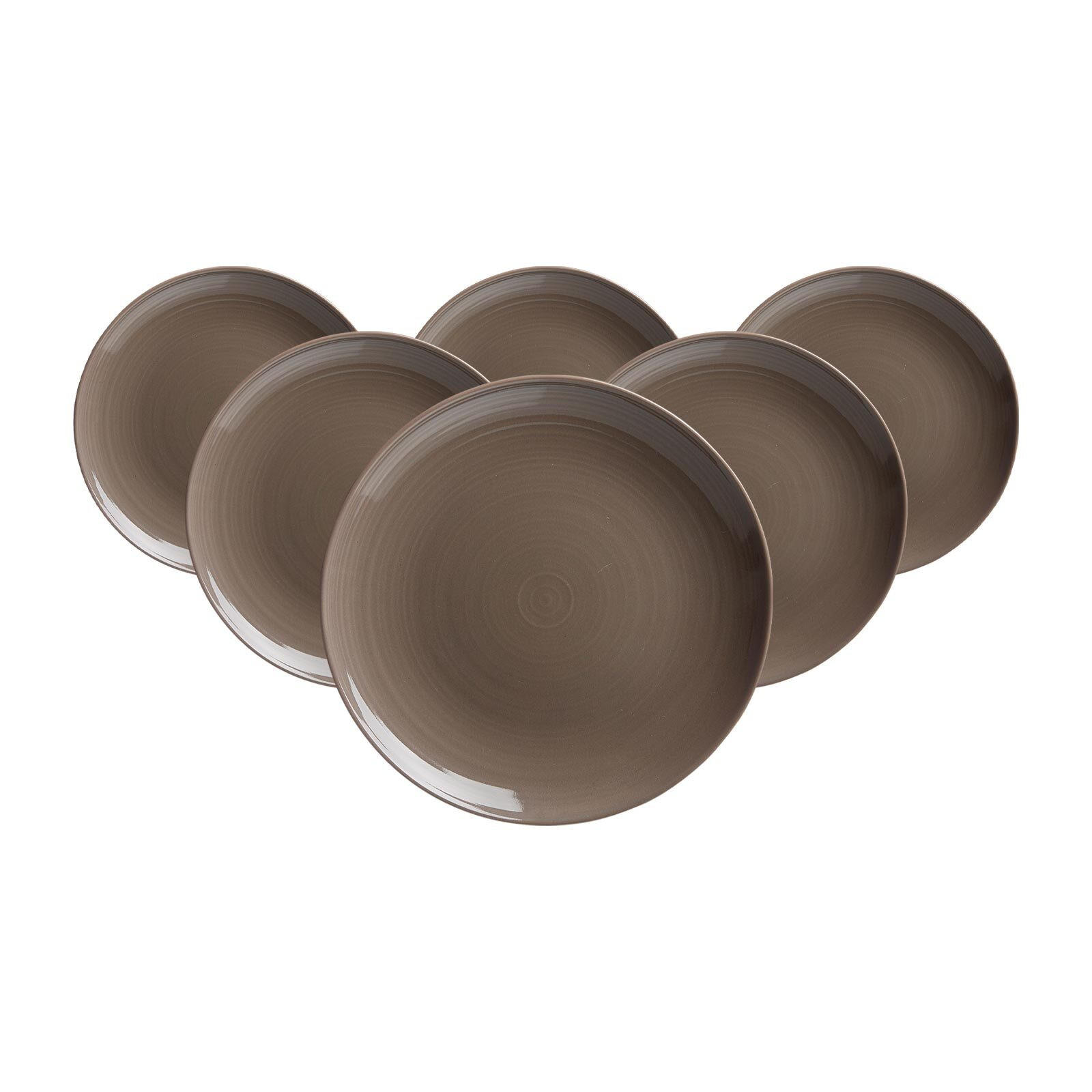 DESSERTTELLER Suomi Braun ø 20 cm 6er Set - Braun, Keramik (20cm) - Ritzenhoff Breker