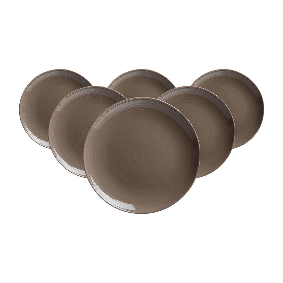 DESSERTTELLER Suomi Braun ø 20 cm 6er Set - Braun, Keramik (20cm) - Ritzenhoff Breker
