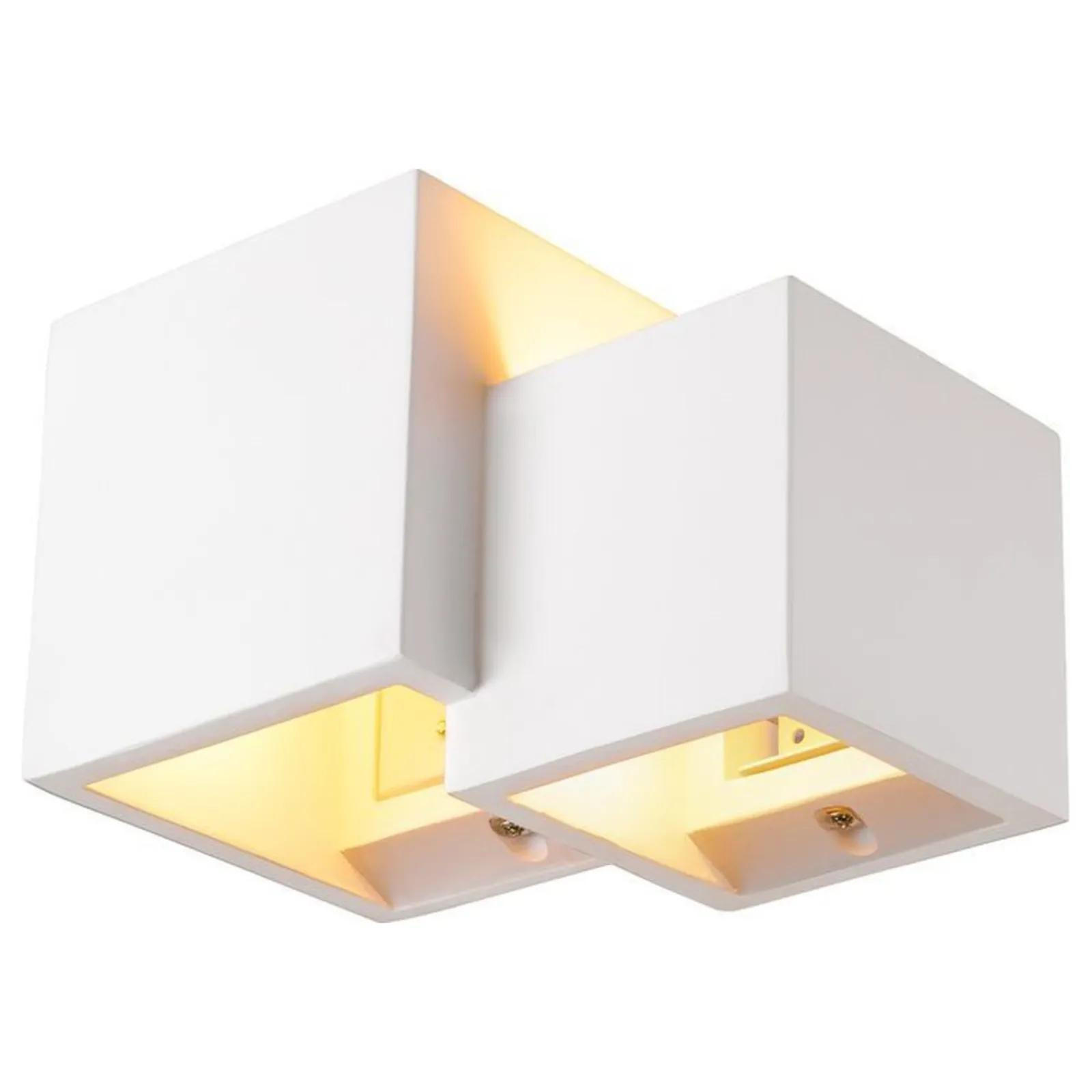 WANDLEUCHTE Plastra Weiß - Weiß, Keramik (11.5/13.5/11.5cm) - SLV