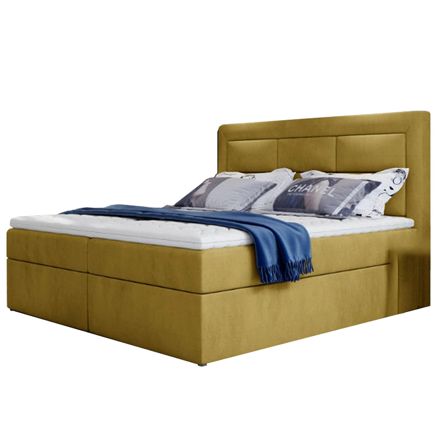 BOXBETT Vivre Bonellfederkern - Gelb, Holz/Holzwerkstoff (140/200cm) - Best For Home