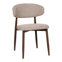 ESSZIMMERSTUHL 2er Set aus Stoff, taupe - Taupe, Textil (52/77/56cm) - Giga Meubel