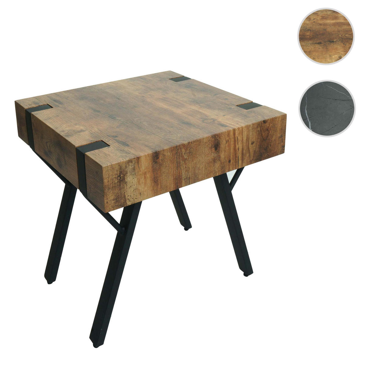 BEISTELLTISCH quadratisch Braun - Braun, Holz (50/50/50cm) - MCW