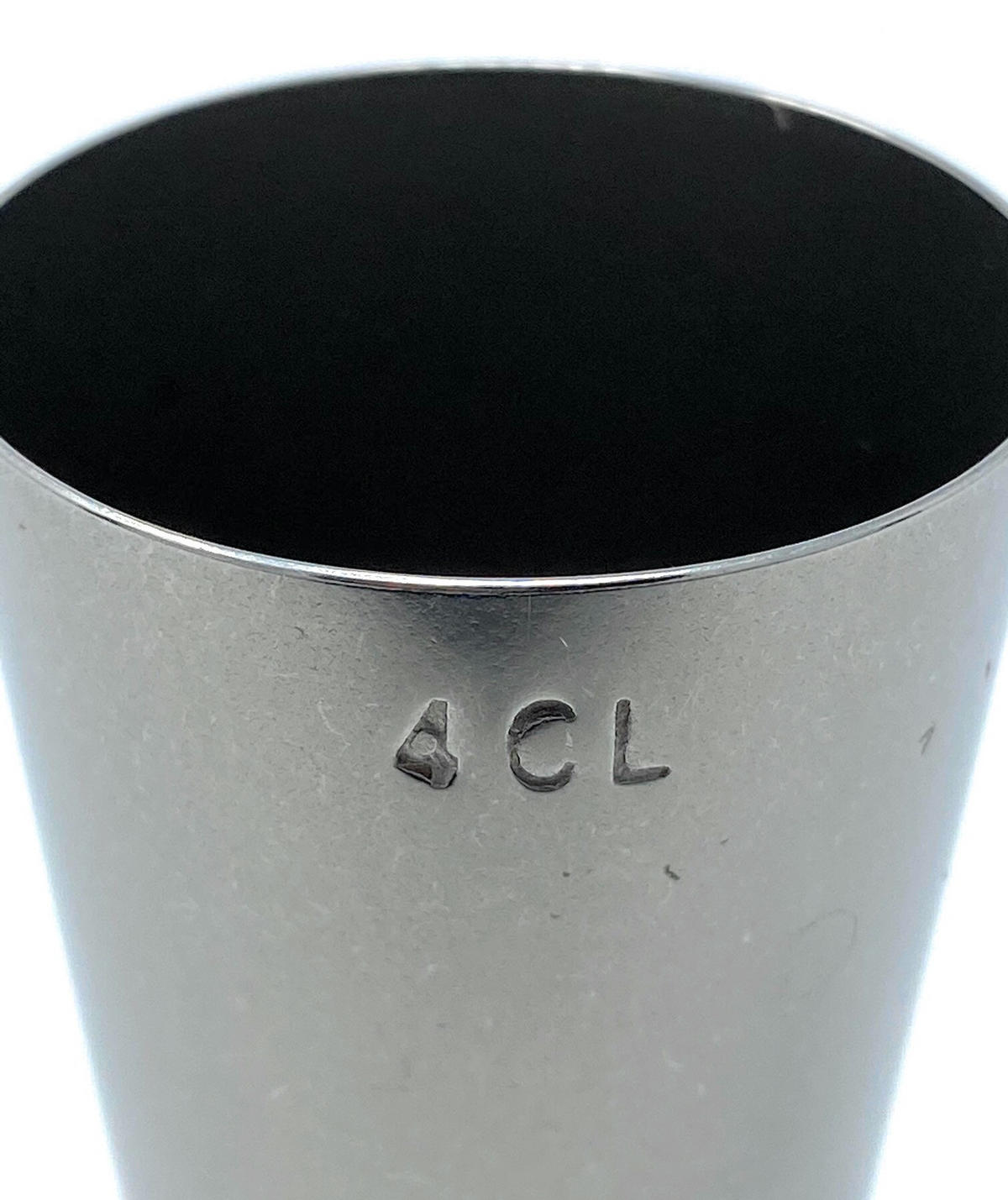 JIGGER 2cl 4cl Cocktail Messbecher Edelstahl - Silberfarben, Metall (3.8/7.4/3.8cm) - DanDiBo