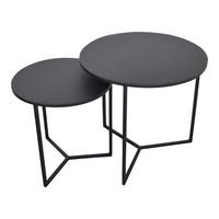 BEISTELLTISCH Dulon Schwarz - Schwarz, Metall (49/49/46cm) - LOFT42