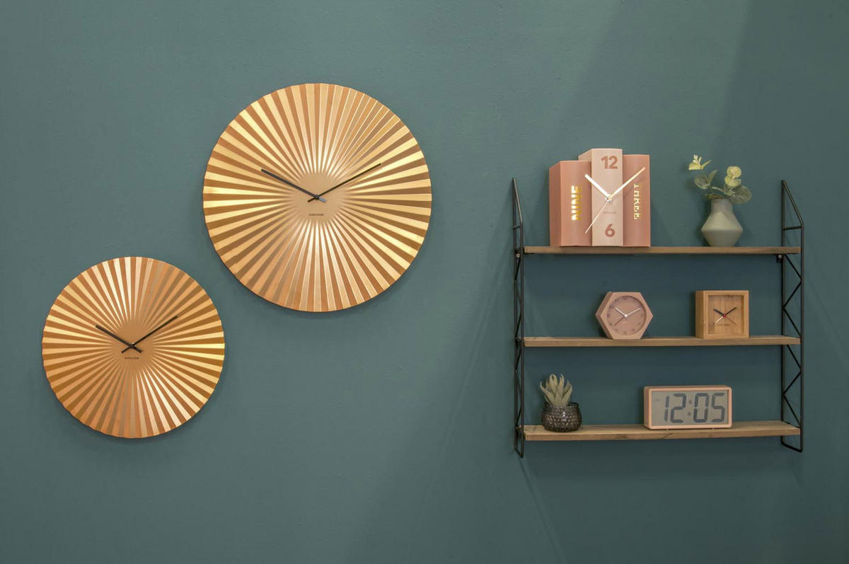 WANDUHR Sensu XL Ø50 cm - Goldfarben, Metall (50/50/3.5cm) - Karlsson