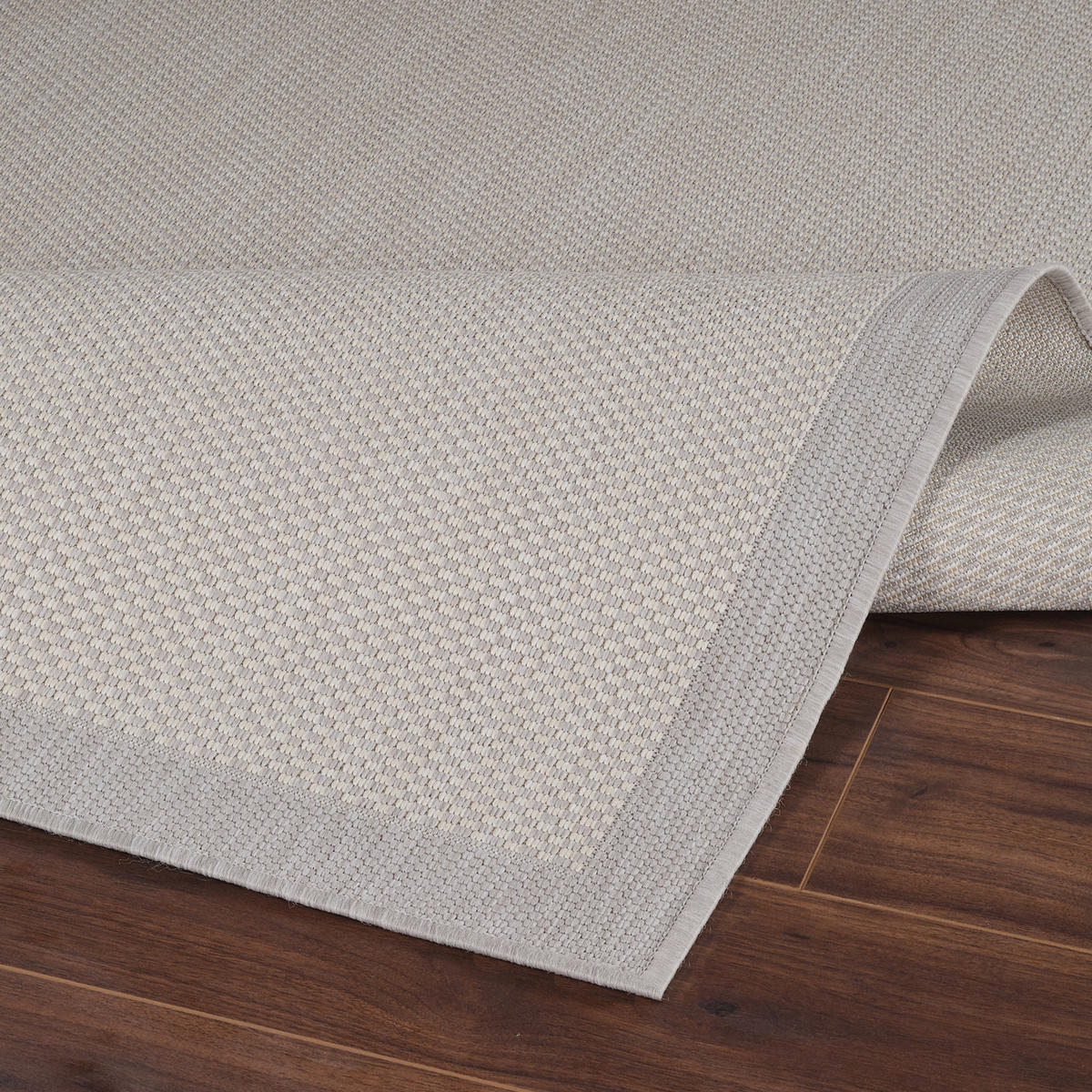 OUTDOORTEPPICH 80/150 cm Grau - Grau, Kunststoff/Textil (80/150cm) - LIVABLISS