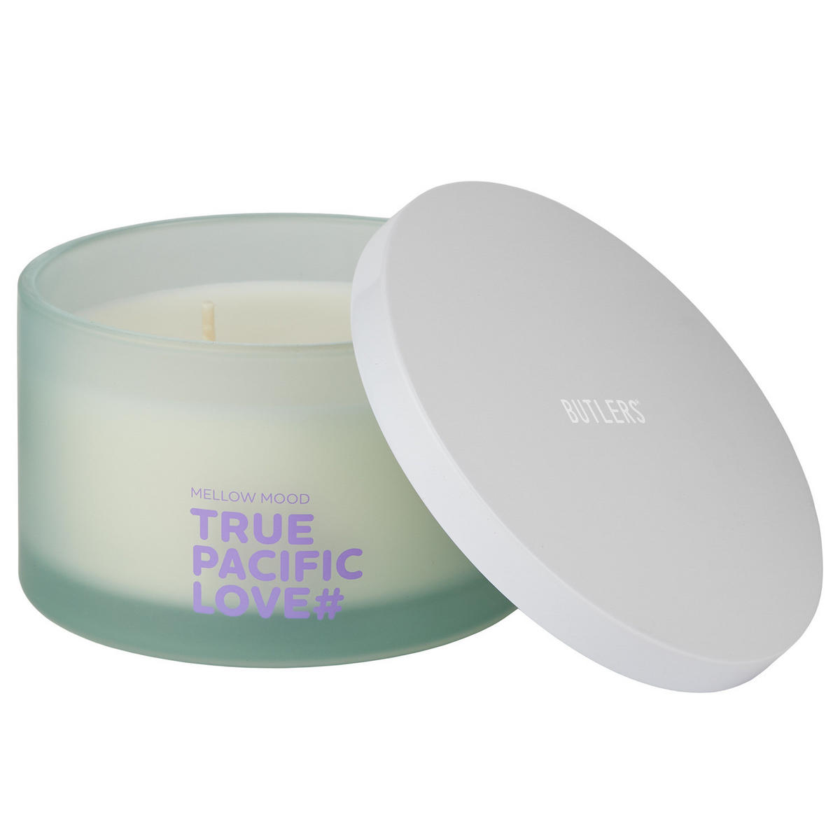 DUFTKERZE Mellow Mood True Pacific Love - Mintgrün, Paraffin (6cm) - Butlers