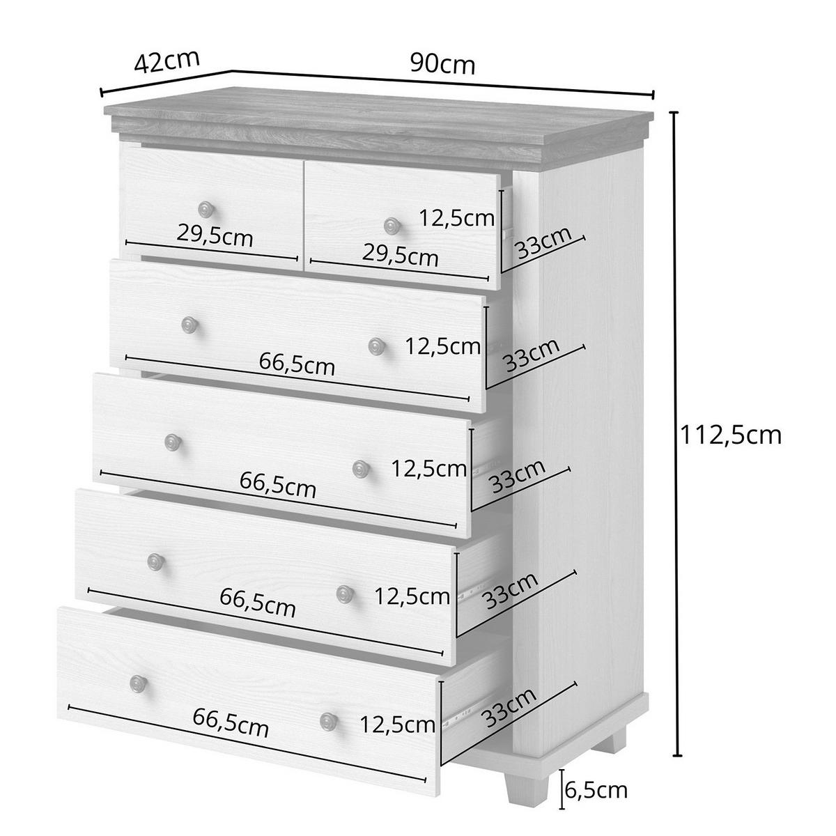 KOMMODE - Dunkelgrün/Goldfarben, Holzwerkstoff/Metall (90/113/42cm) - home24