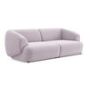 4-SITZER-SOFA Samt Stoff Violett - Lila/Flieder, Kunststoff/Textil (232/81/98cm) - Makamii