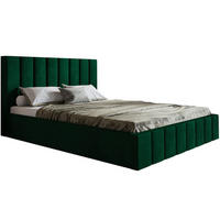 BETT Grün SIM 10 180x200 cm - Schwarz/Grün, Kunststoff/Textil (180/200cm) - Sepro Meble
