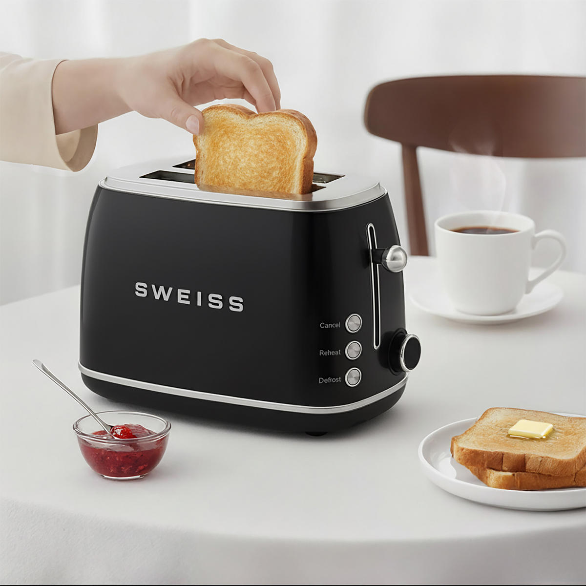 TOASTER GRS9 Schwarz, Vintage - Schwarz, Metall (54.8/12.9/22cm) - SWEISS