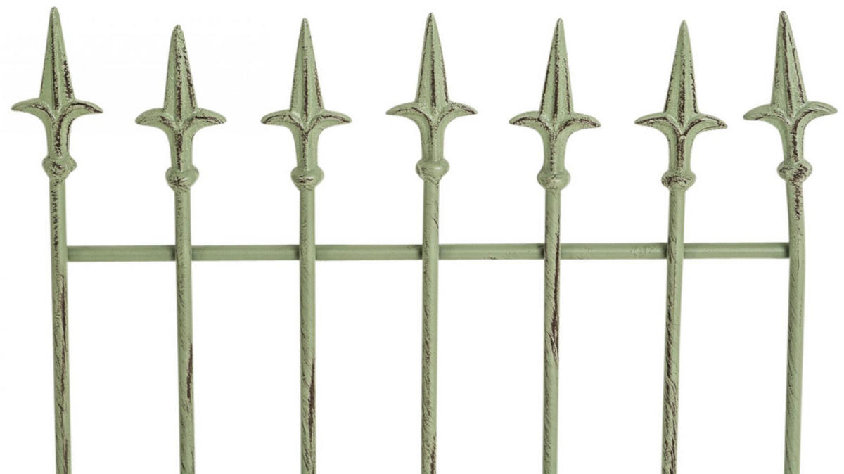 RANKGITTER 2er Set Metall antik-grün - Grün, Metall (50/100/0.7cm) - CLP