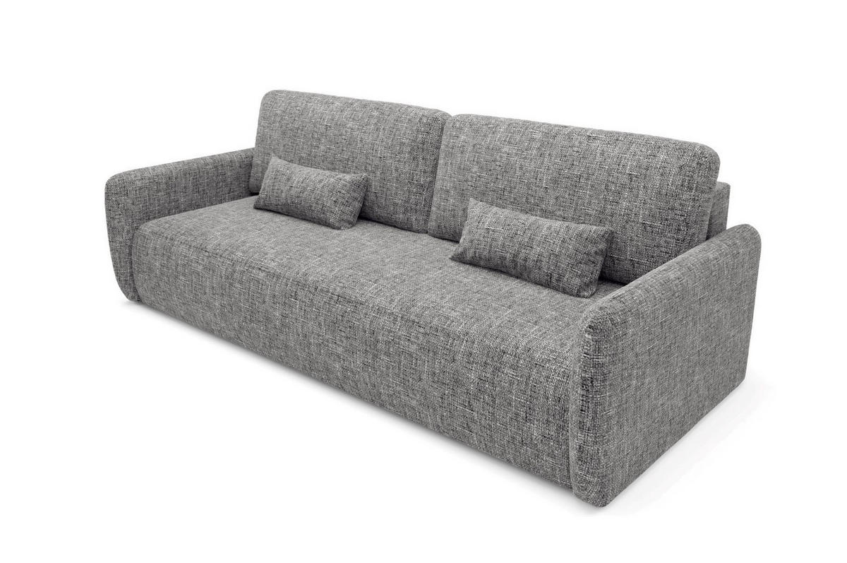 SCHLAFSOFA mit Bettkasten Grau - Schwarz/Grau, Holz/Holzwerkstoff (217/86/102cm) - Furnisell