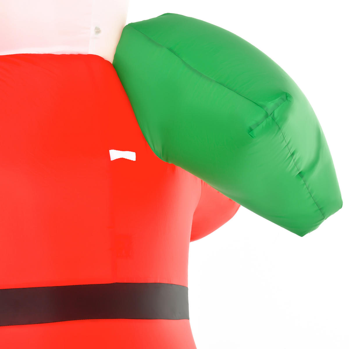 AUFBLASBAR Weihnachtsdeko 2,4 m Weihnachtsmann mit LED-Beleuchtung Gartendeko - Rot, Kunststoff (100/240/140cm) - HOMCOM