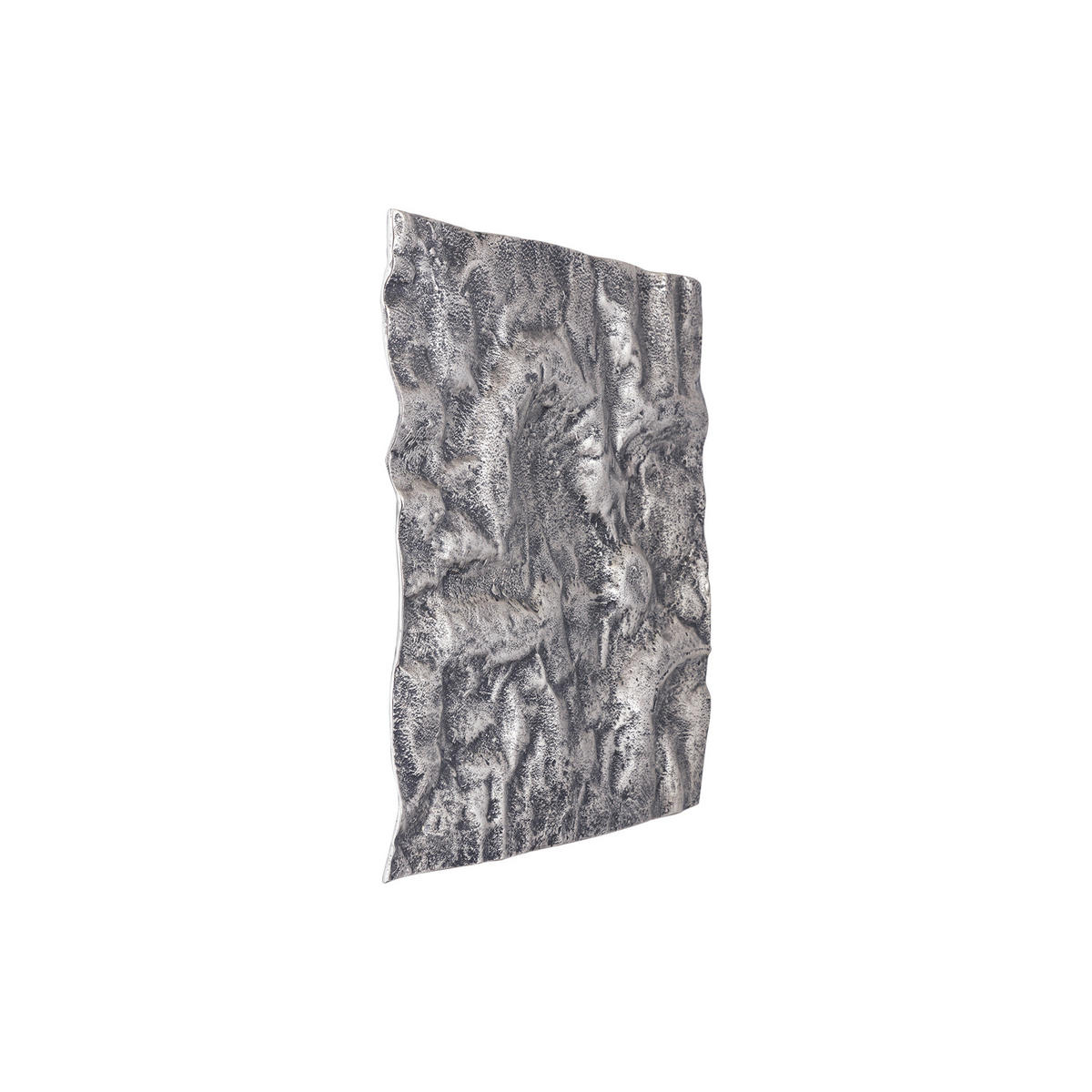 WANDPANEEL Eogan Silber 50/5/50cm - Silberfarben, Metall (5/50/50cm) - PTMD Collection