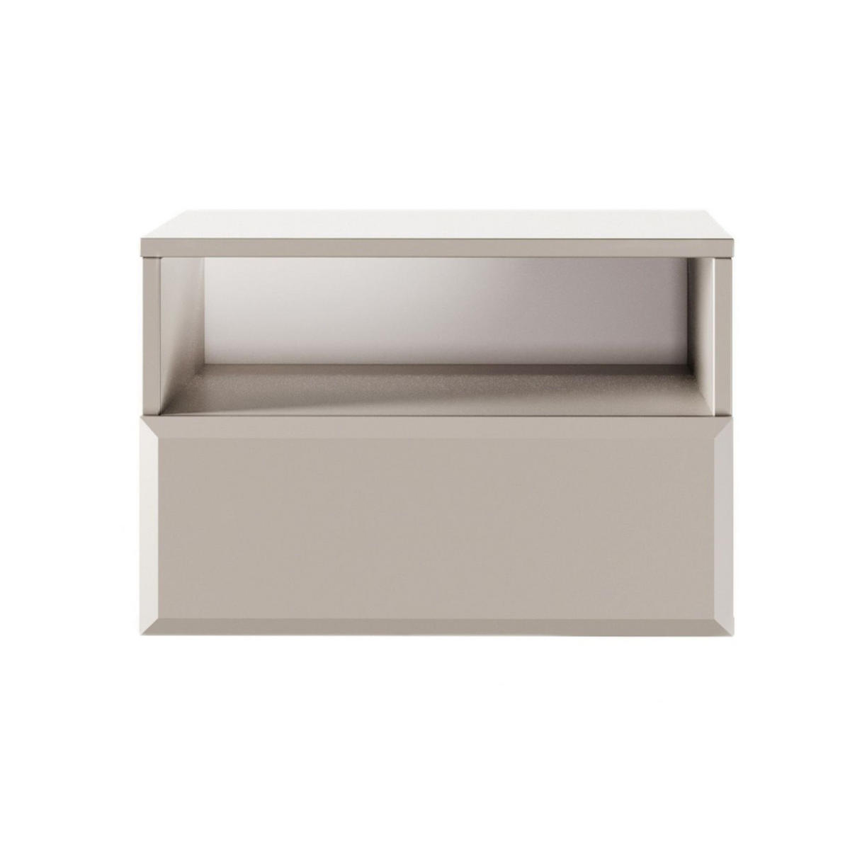 NACHTKONSOLE Chocolated Beige 54 cm - Beige, Holz/Holzwerkstoff (54/46.5/39cm) - Selsey