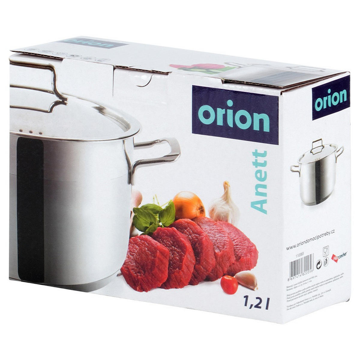 KOCHTOPF Anett mit Edelstahldeckel silber - Silberfarben, Metall (1.2cm) - Orion 