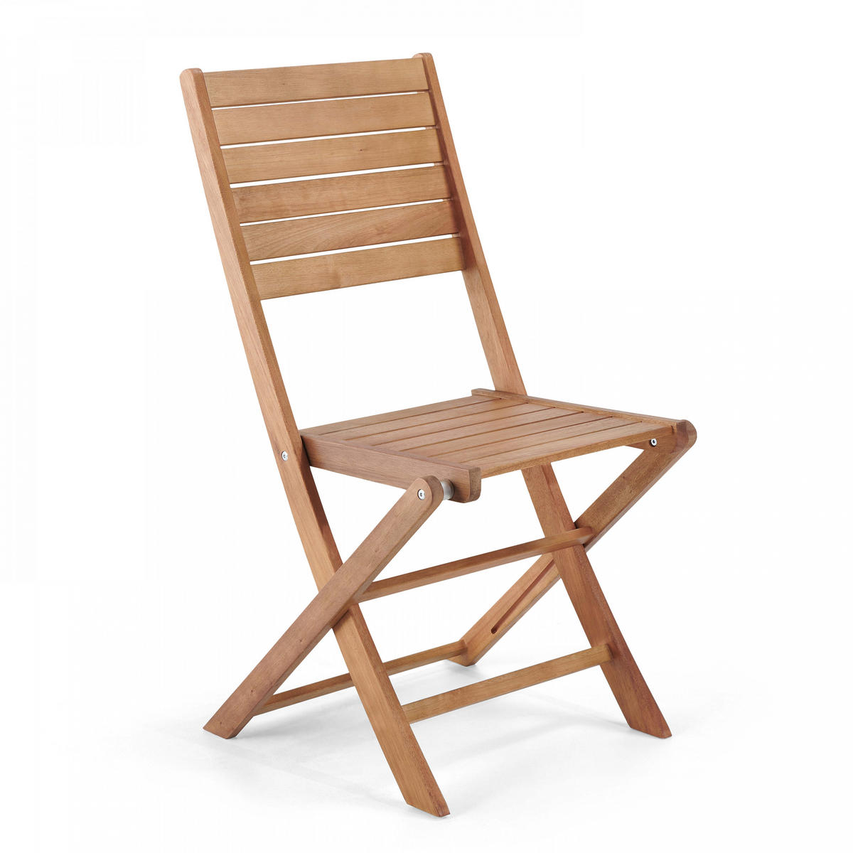 GARTENSTUHL 2-tlg., Holzfarbe - Braun, Holz (53/92/48cm) - Oviala