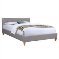 POLSTERBETT ADELE 140X200 CM - Grau, Textil (140/200cm) - CARO-Möbel