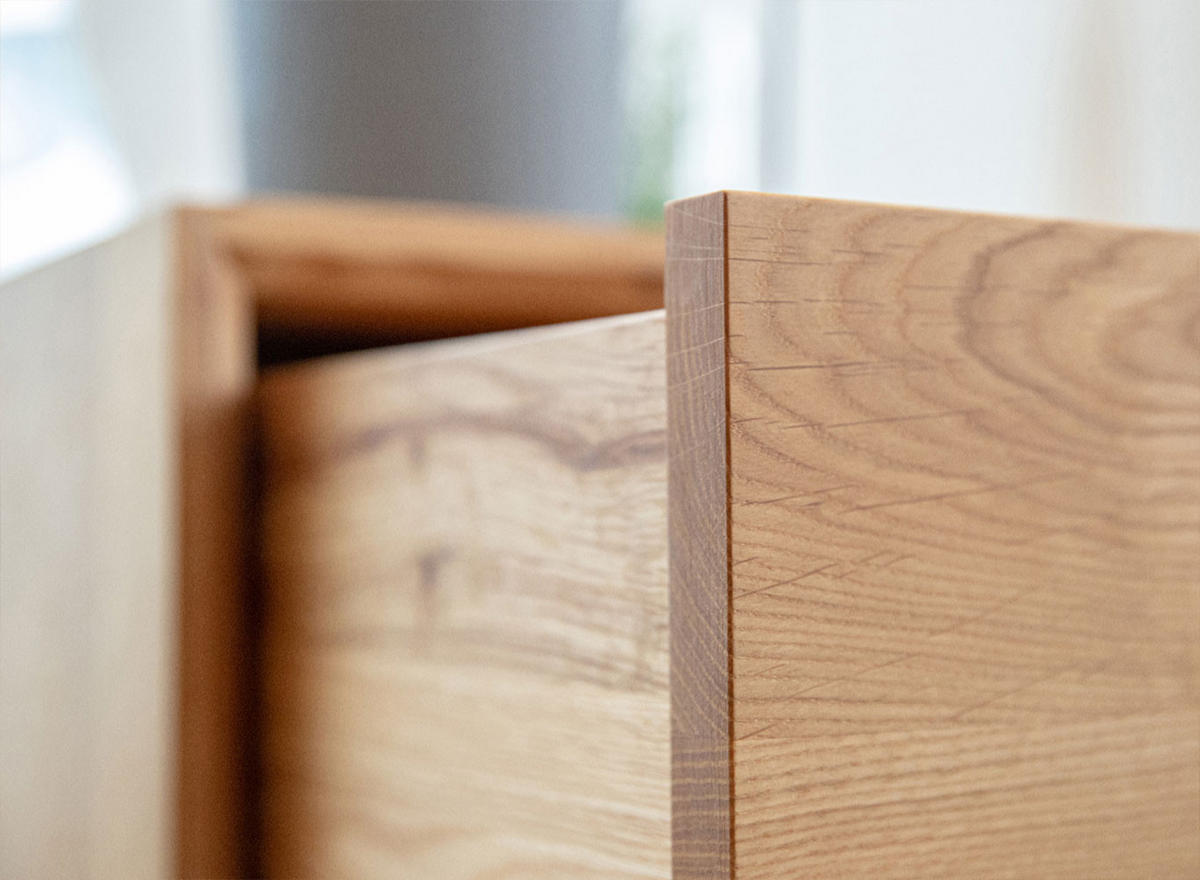 2ER-SET NACHTKONSOLE Adria Wildeiche Natur 50 / 35 / 35cm - Eichefarben, Holz (50/35/35cm) - Feldmann-Wohnen