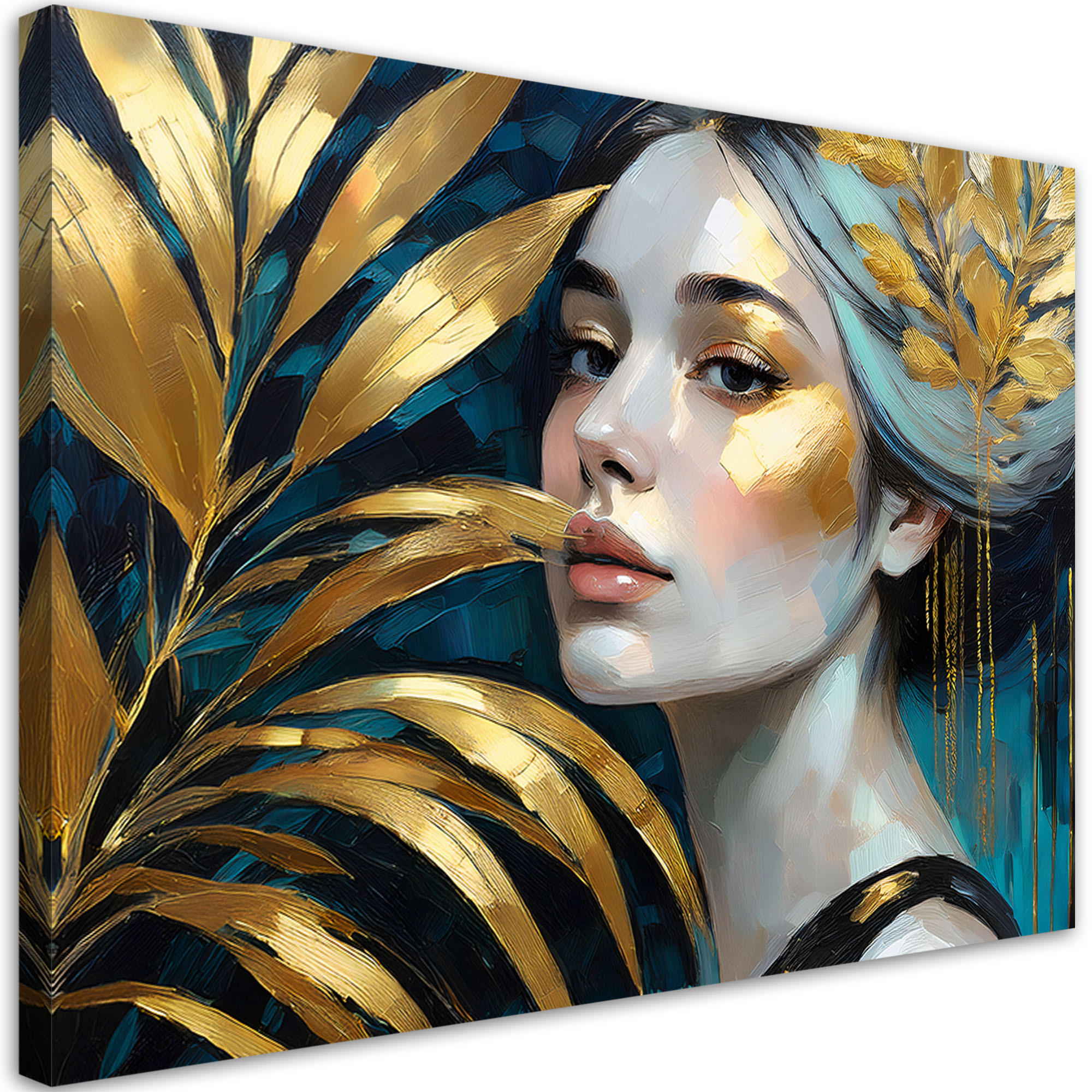 Feeby Wandbild Gold 60x40 cm