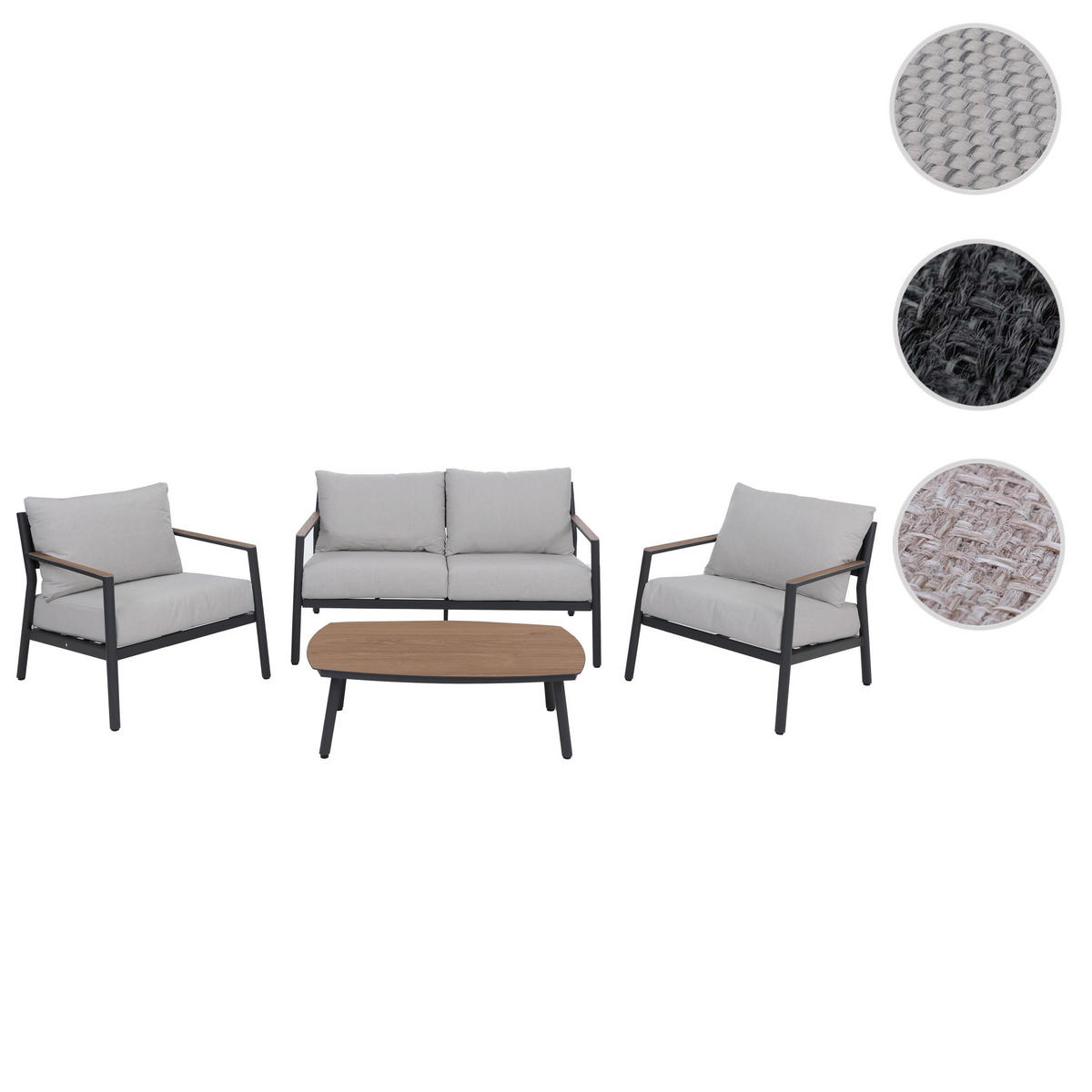 ZAHRADNÍ SADA AU Světle šedá - světle šedá, kov - MCW