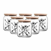 LECKERLI-DOSEN MIT DECKEL Mika Love transparent ø 12 cm 6er Set - Transparent, Glas (12/14/12cm) - Ritzenhoff Breker