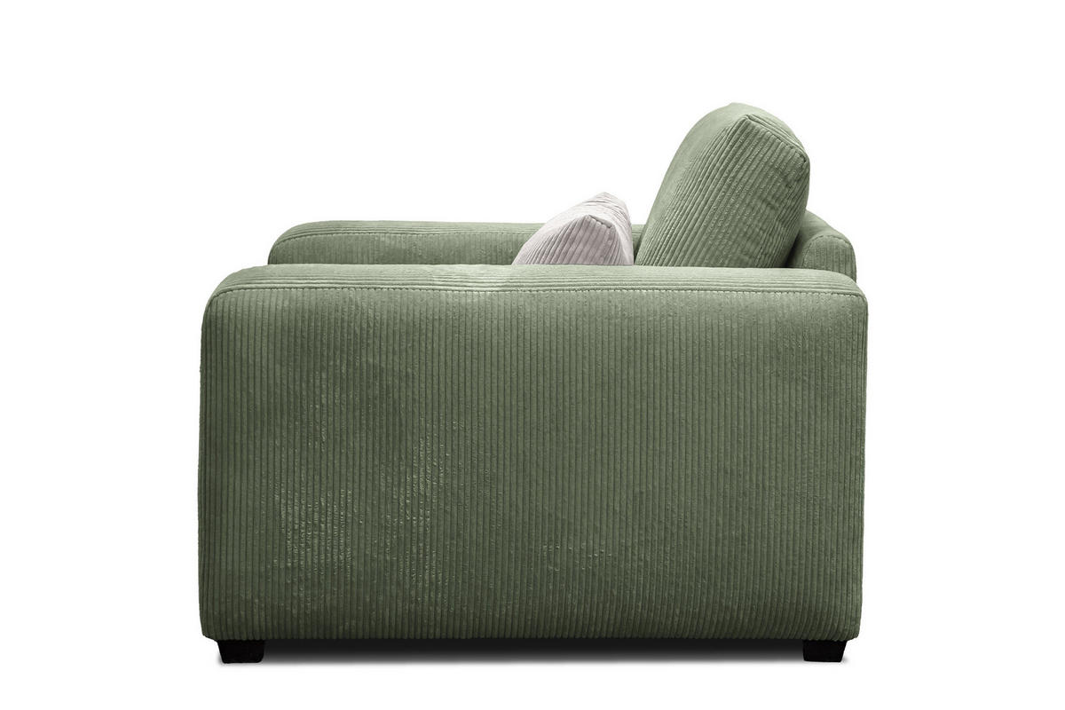 SESSEL OLI in Cordstoff salbeigrün - Salbeigrün, Holz/Textil (130/91/108cm) - Courtois Laville