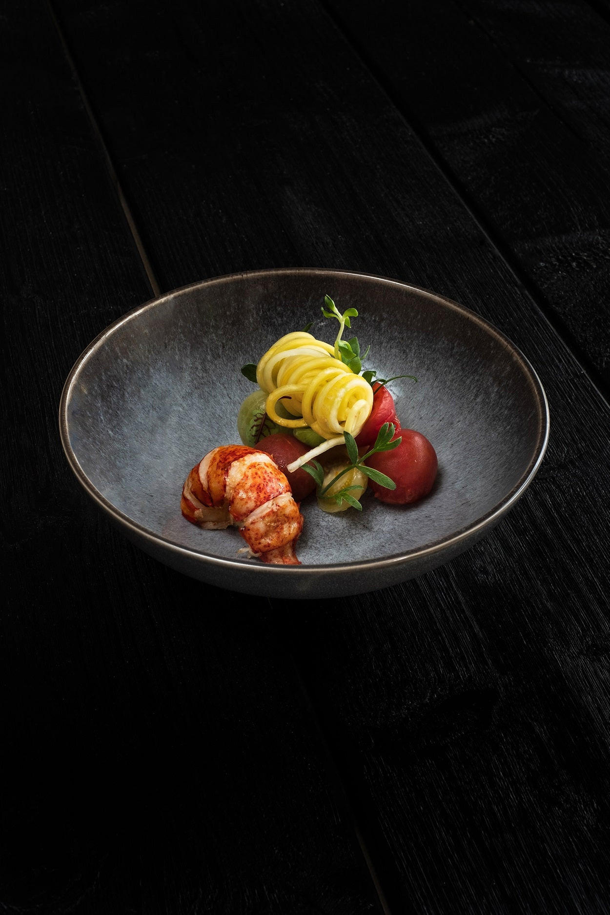 GESCHIRRSET12-TEILIG GESCHIRRSETUrban - 12-teilig / 4 Personen - 4 Speiseteller, 4 FRÜHSTÜCKTELLER und 4 SUPPENTELLER - Blau, Keramik (2/2/1cm) - Cosy & Trendy